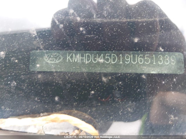 12626115 :رقم المزاد ، KMHDU45D19U651339 vin ، 2009 Hyundai Elantra Gl/l مزاد بيع