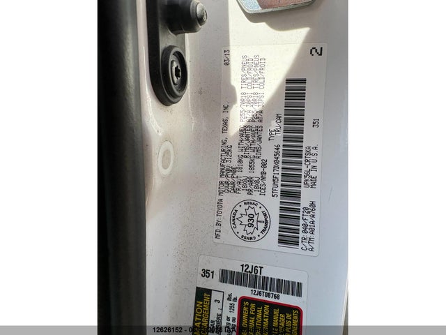 2013 Toyota Tundra Double Cab Sr5 მანქანა იყიდება აუქციონზე, vin: 5TFUM5F17DX045646, აუქციონის ნომერი: 12626152