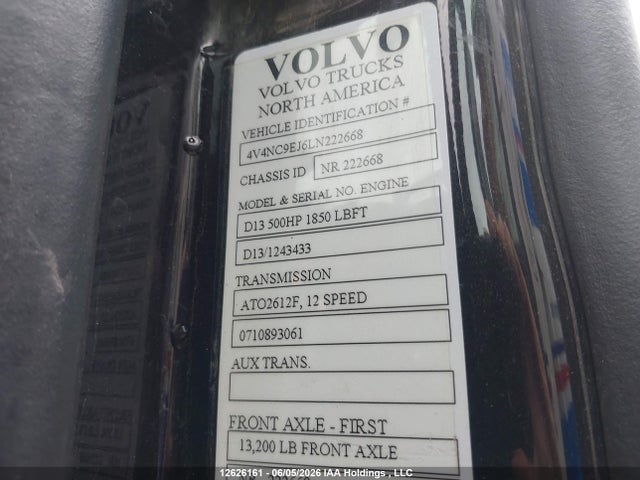 Volvo VNL 2020 4V4NC9EJ6LN222668 Image 9