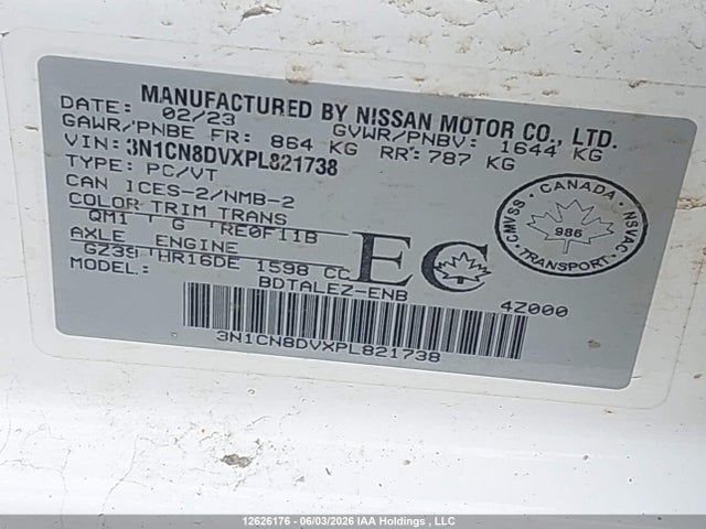 Nissan VERSA S 2023 3N1CN8DVXPL821738 Image 19