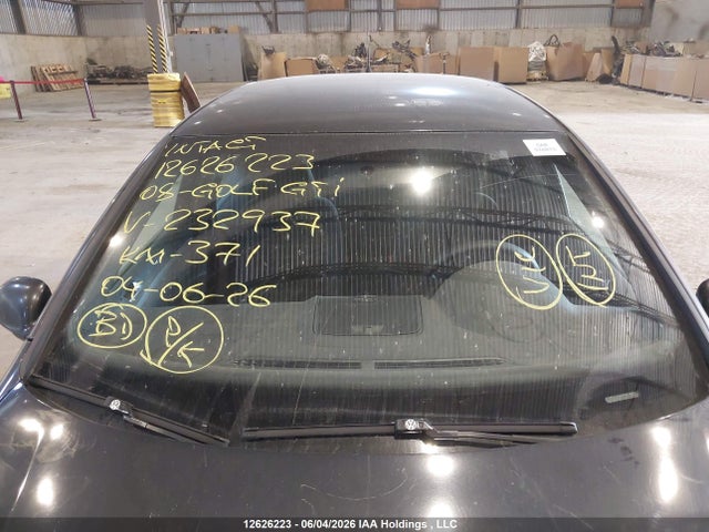 12626223 :رقم المزاد ، WVWHV71K38W232937 vin ، 2008 Volkswagen Golf Gti مزاد بيع
