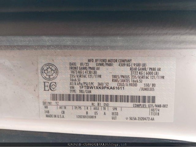 Ford E-transit-350 Cargo 2023 1FTBW1XK9PKA61611 Image 9