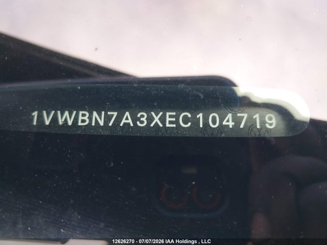 Aukcja sprzedaży 2014 Volkswagen Passat 2.0 Tdi Comfortline, vin: 1VWBN7A3XEC104719, numer aukcji: 12626270