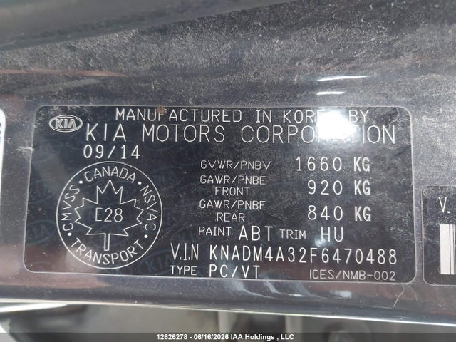 KIA Rio 2015 KNADM4A32F6470488 Image 9