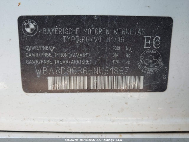 BMW 330 XI 2017 WBA8D9G36HNU61887 Image 21