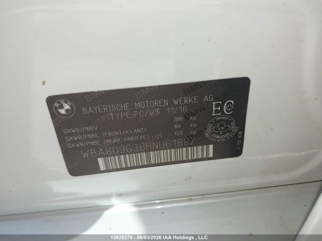 BMW 330 XI 2017 WBA8D9G36HNU61887 Image 9
