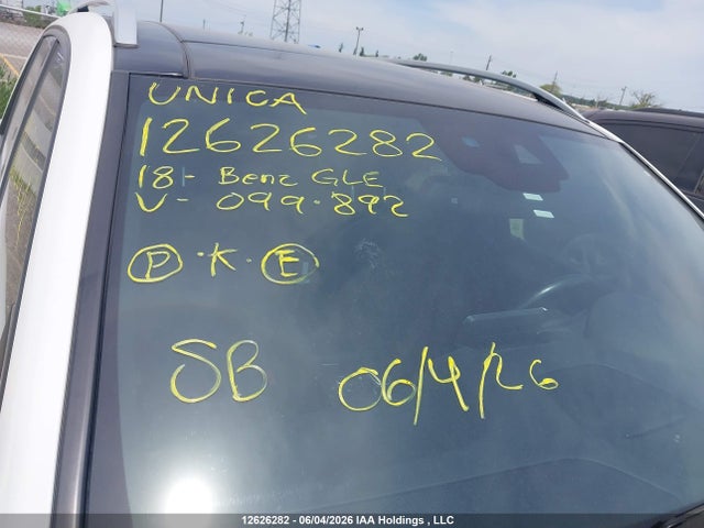 Продаж на аукціоні авто 2018 Mercedes-benz Gle 400 4matic, vin: 4JGDA5GB0JB099892, номер лоту: 12626282
