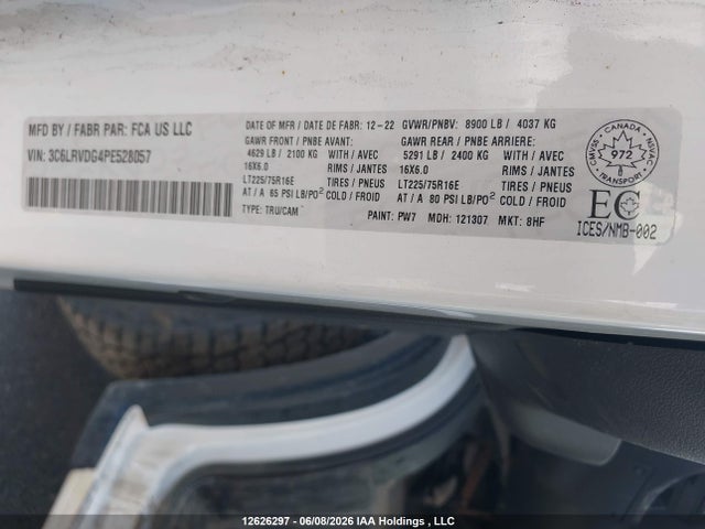 RAM Promaster 2500 2500 High 2023 3C6LRVDG4PE528057 Image 18