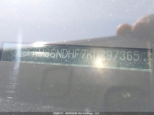 12626313 :رقم المزاد ، KM8SNDHF7KU297365 vin ، 2019 Hyundai Santa Fe Xl Se مزاد بيع