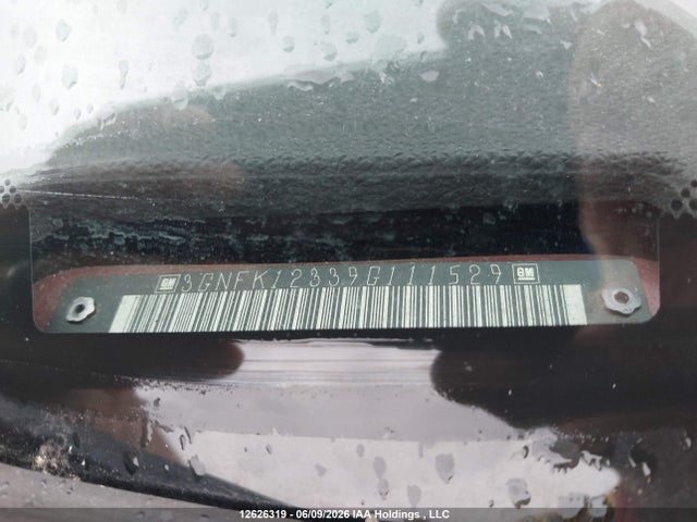 Aukcja sprzedaży 2009 Chevrolet Avalanche K1500 Ls, vin: 3GNFK12339G111529, numer aukcji: 12626319