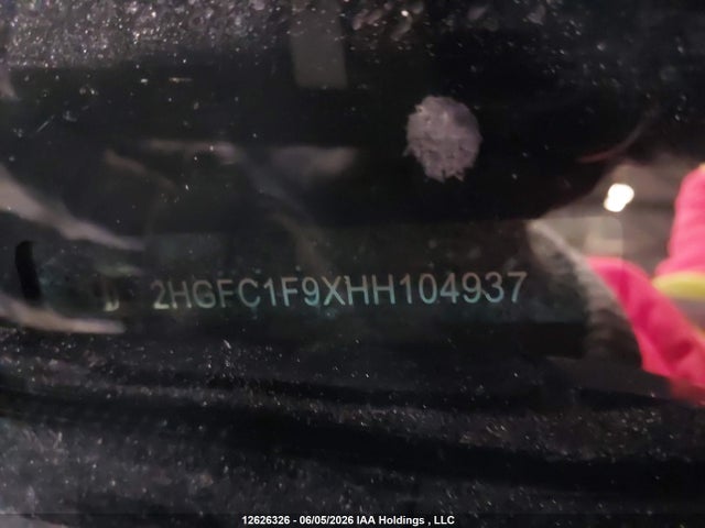 Продаж на аукціоні авто 2017 Honda Civic Touring, vin: 2HGFC1F9XHH104937, номер лоту: 12626326