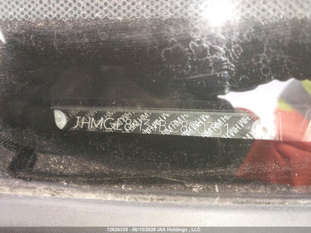 Aukcja sprzedaży 2011 Honda Fit, vin: JHMGE8H34BC800751, numer aukcji: 12626335