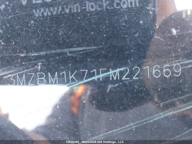 3MZBM1K71FM221669 Mazda Mazda3 Gx