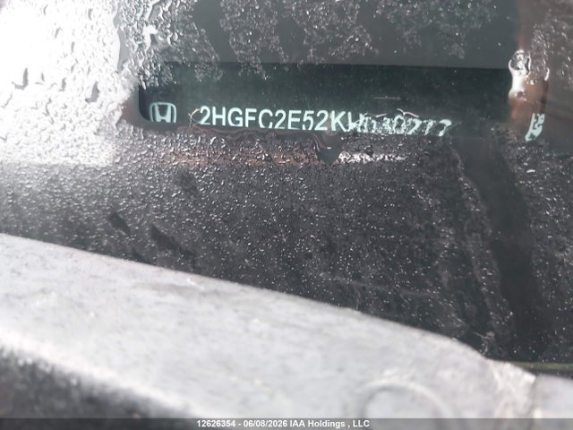 Aukcja sprzedaży 2019 Honda Civic Lx, vin: 2HGFC2E52KH030277, numer aukcji: 12626354
