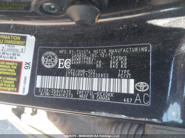 Продажа на аукционе авто 2018 Toyota Corolla Ce, vin: 2T1BURHE1JC032853, номер лота: 12626378