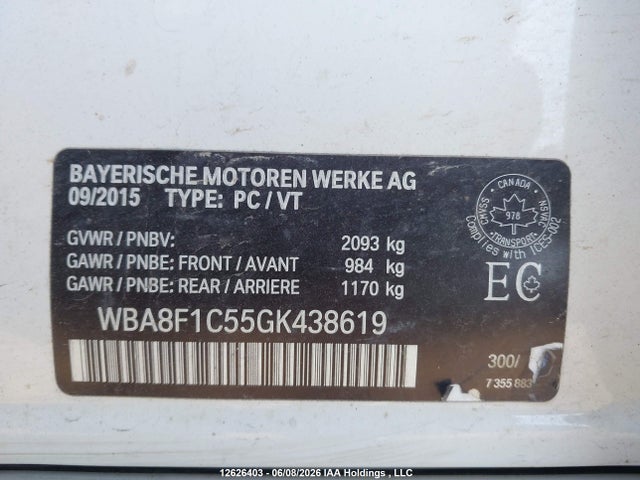 BMW 328 D Xdrive 2016 WBA8F1C55GK438619 Image 17