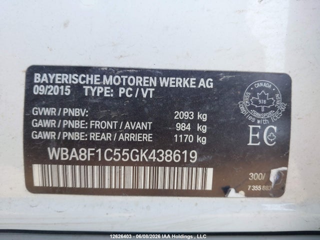 BMW 328 D Xdrive 2016 WBA8F1C55GK438619 Image 9