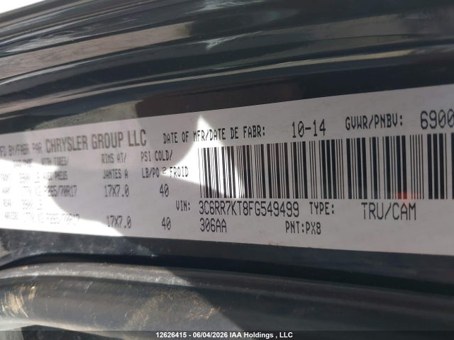 3C6RR7KT8FG549499 RAM 1500 St
