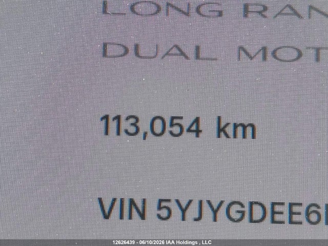 12626439 :رقم المزاد ، 5YJYGDEE6LF059733 vin ، 2020 Tesla Model Y Long Range مزاد بيع