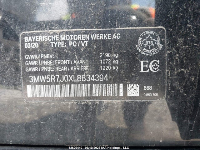 3MW5R7J0XL8B34394 BMW 330i Xdrive