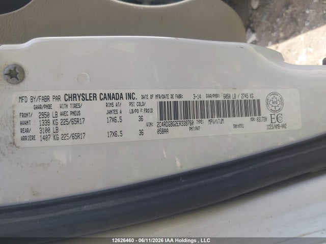 Продаж на аукціоні авто 2014 Dodge Grand Caravan Se, vin: 2C4RDGBG2ER339760, номер лоту: 12626460