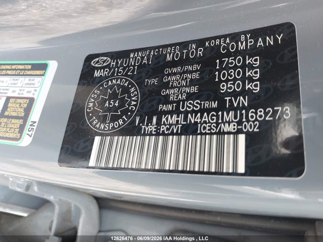 Продажа на аукционе авто 2021 Hyundai Elantra Ultimate Ivt With Tech Package With Two-tone Interior, vin: KMHLN4AG1MU168273, номер лота: 12626476