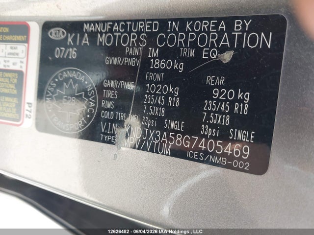 Продажа на аукционе авто 2016 Kia Soul Ex/ex+/ex+ Eco/sport Special Edition/sx/sx Luxury/urban Special Edition, vin: KNDJX3A58G7405469, номер лота: 12626482