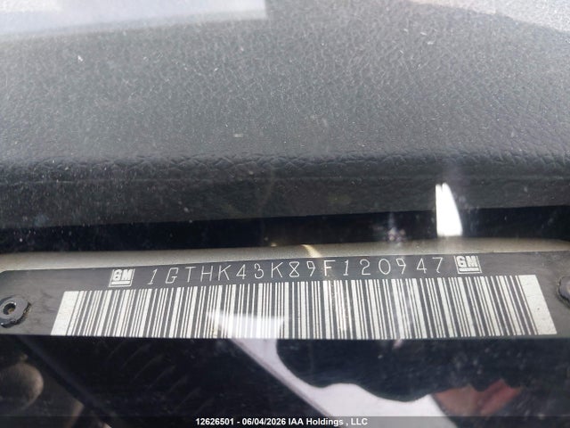 Aukcja sprzedaży 2009 Gmc Sierra K2500 Heavy Duty, vin: 1GTHK43K89F120947, numer aukcji: 12626501