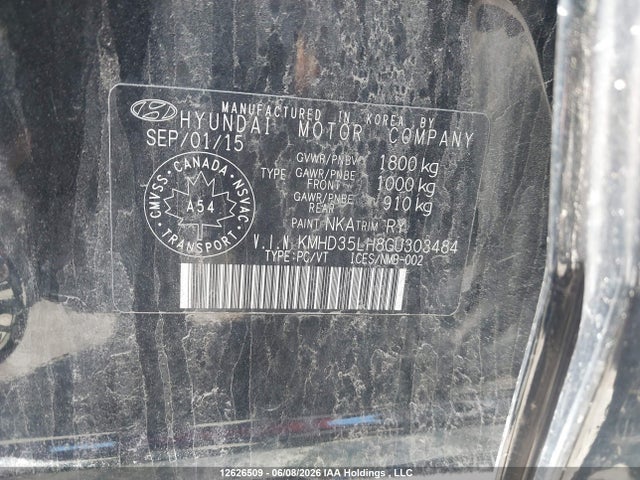 KMHD35LH8GU303484 Hyundai Elantra