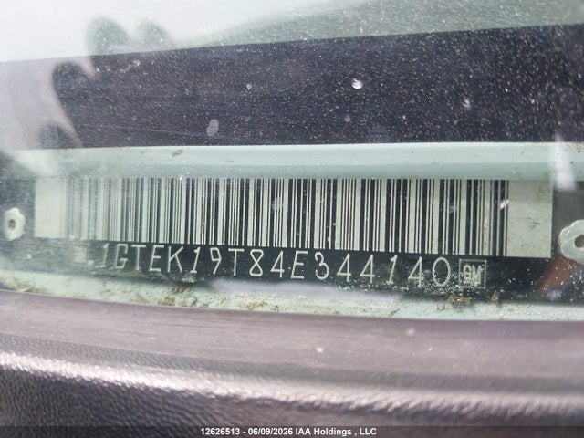 12626513 :رقم المزاد ، 1GTEK19T84E344140 vin ، 2004 Gmc Sierra 1500 Sl/sle/slt مزاد بيع