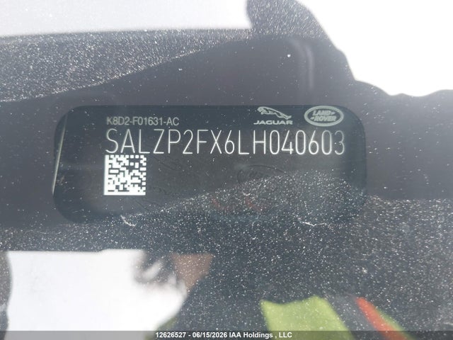 Land Rover Range Rover Evoque Se 2020 SALZP2FX6LH040603 Image 19