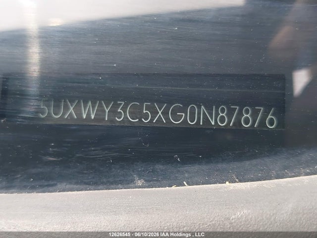 5UXWY3C5XG0N87876 BMW X3 Xdrive28d