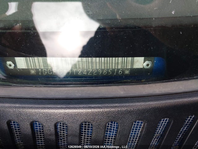 12626549 :رقم المزاد ، 1GCEC19T84Z296516 vin ، 2004 Chevrolet Silverado 1500 Ls/lt مزاد بيع