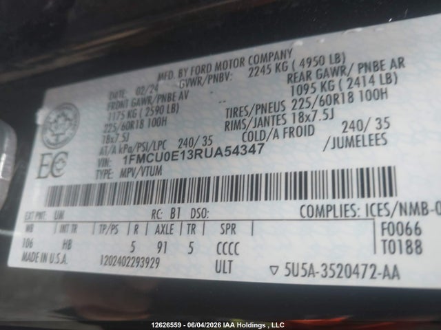 Ford Escape Phev 2024 1FMCU0E13RUA54347 Image 19