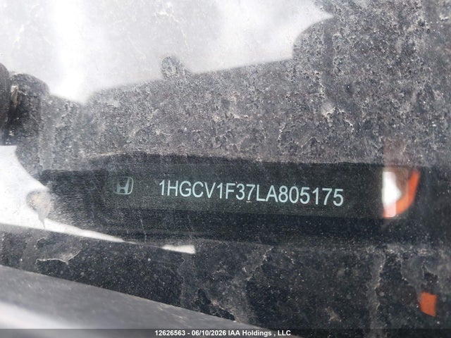 2020 Honda Accord Sport მანქანა იყიდება აუქციონზე, vin: 1HGCV1F37LA805175, აუქციონის ნომერი: 12626563