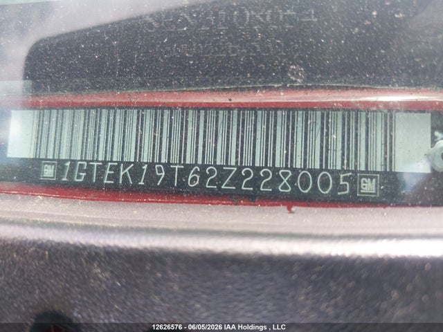 12626576 :رقم المزاد ، 1GTEK19T62Z228005 vin ، 2002 Gmc Sierra 1500 Sl/sle/slt مزاد بيع