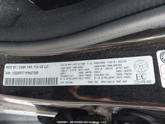 RAM 1500 Big Horn 2023 1C6SRFFT1PN627099 Image 9