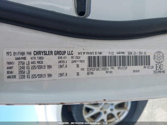 Продажа на аукционе авто 2014 Dodge Journey R/t, vin: 3C4PDDFG0ET103914, номер лота: 12626599