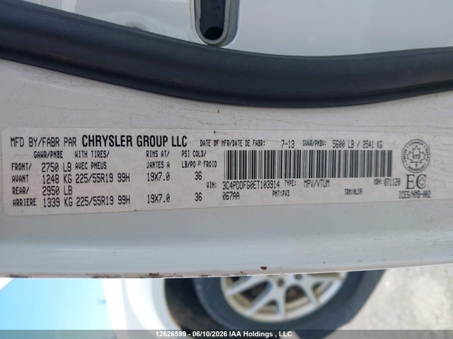 Продаж на аукціоні авто 2014 Dodge Journey R/t, vin: 3C4PDDFG0ET103914, номер лоту: 12626599