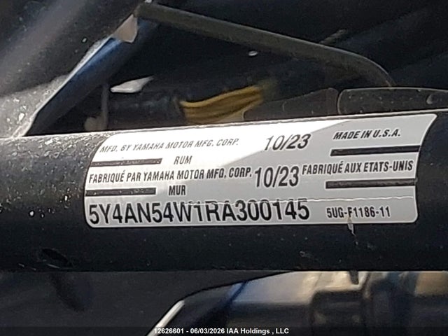 5Y4AN54W1RA300145 Yamaha YXZ1000