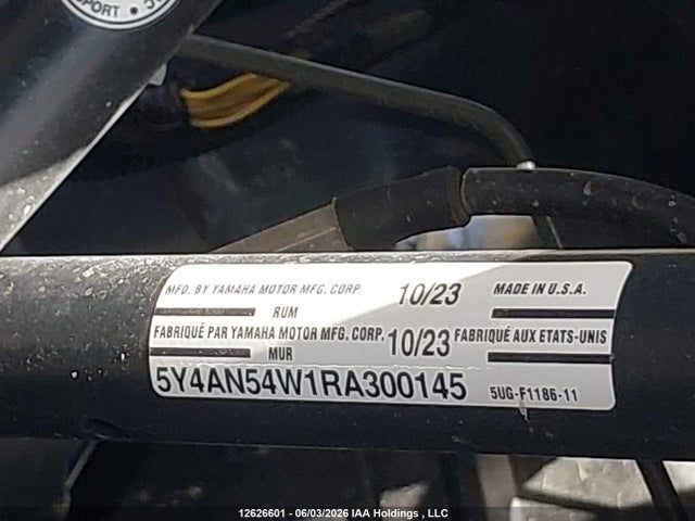 5Y4AN54W1RA300145 Yamaha YXZ1000