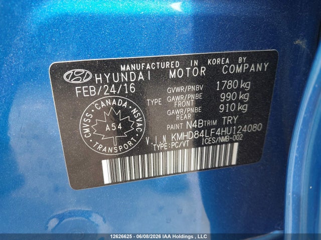 Продаж на аукціоні авто 2017 Hyundai Elantra Se/value/limited, vin: KMHD84LF4HU124080, номер лоту: 12626625