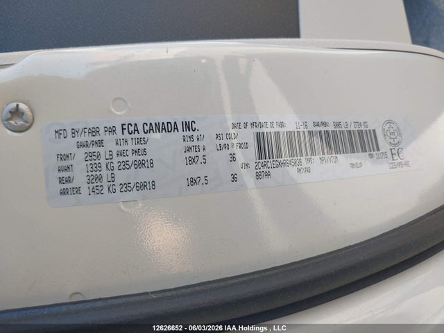 Chrysler Pacifica 2017 2C4RC1EGXHR645038 Image 9