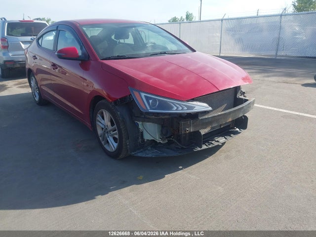 2019 Hyundai Elantra Preferred მანქანა იყიდება აუქციონზე, vin: KMHD84LF7KU872989, აუქციონის ნომერი: 12626668