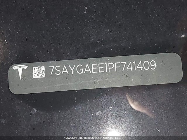 Aukcja sprzedaży 2023 Tesla Model Y, vin: 7SAYGAEE1PF741409, numer aukcji: 12626681