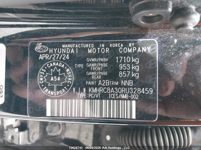 Aukcja sprzedaży 2024 Hyundai Venue Sel/limited, vin: KMHRC8A30RU328459, numer aukcji: 12626742