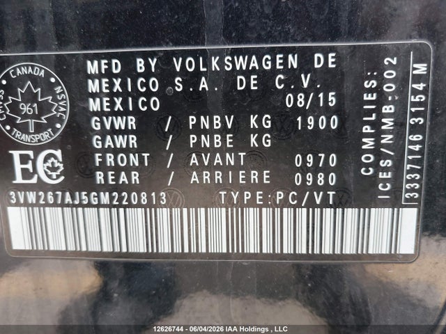 Volkswagen Jetta 2016 3VW267AJ5GM220813 Image 9