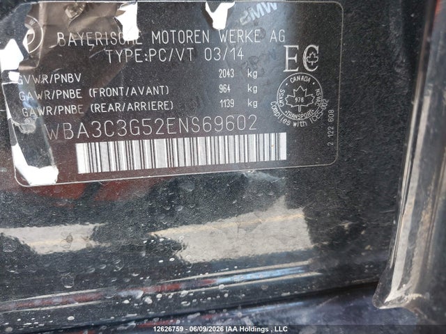 WBA3C3G52ENS69602 BMW 320i Xdrive