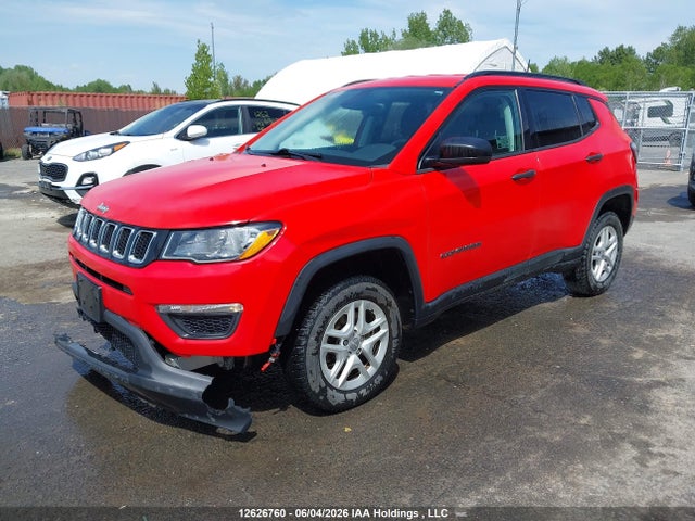 12626760 :رقم المزاد ، 3C4NJDAB8JT422838 vin ، 2018 Jeep Compass Sport مزاد بيع