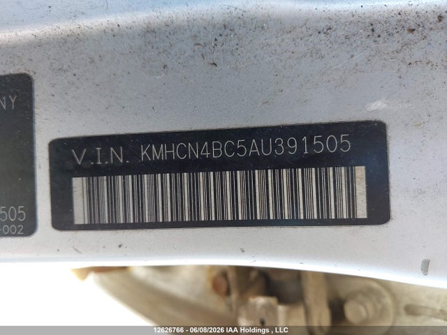 12626766 :رقم المزاد ، KMHCN4BC5AU391505 vin ، 2010 Hyundai Accent L مزاد بيع
